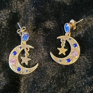 Moon and Star Earrings 2
